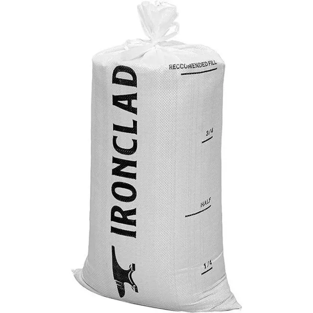 Ironclad Supply Emergency Sand Bags Heavy Duty 50 pound capacity 30 pack 14"x26"