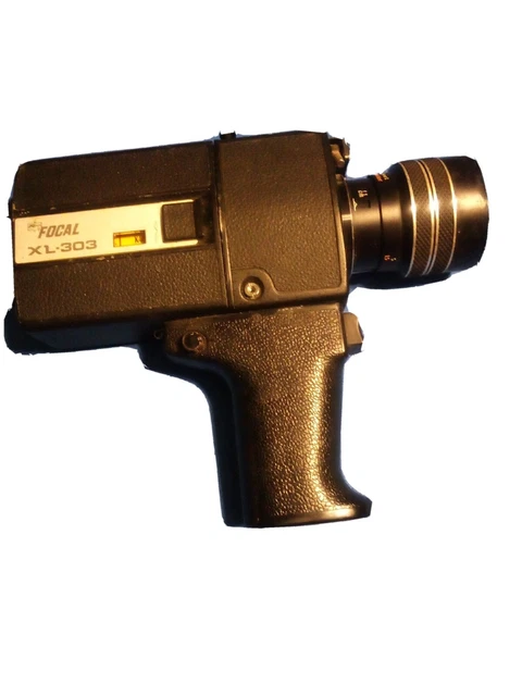 CÁMARA DE PELÍCULA DE COLECCIÓN MODELO FOCAL XL-303 8 mm Hecha en Japón