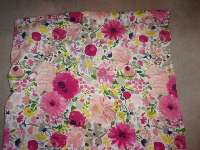 Kate Spade Dahlia Floral Luxe Fabric Shower Curtain 72" X 72"