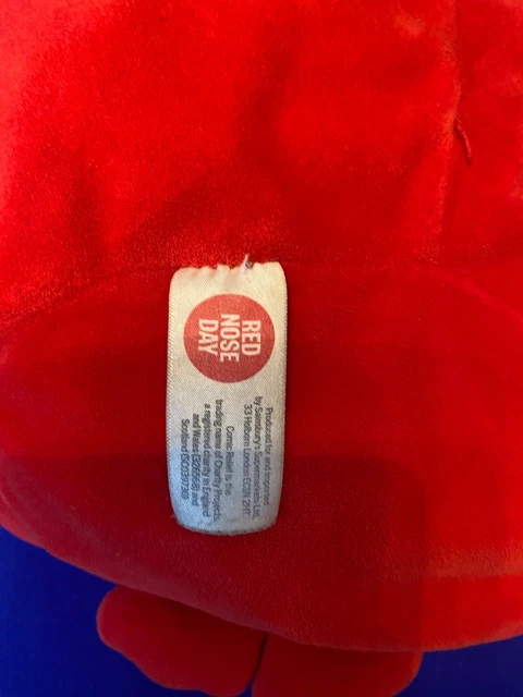 Red Day Sign RED NOSE DAY Comic Relief Sainsburys Red Character Plush Joker Soft Toy ...
