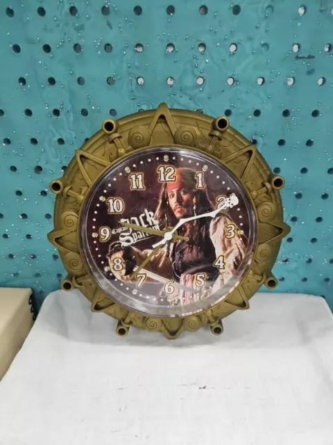 Johnny Depp Jack Sparrow Pirates of the Caribbean Wall Clock Works