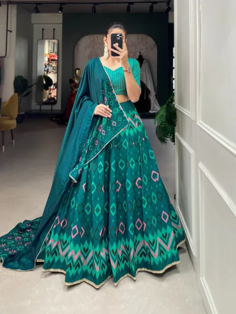 Precioso Diseñador Mujer Lehenga Vestido Pakistaní Boda Ropa Lehenga Choli
