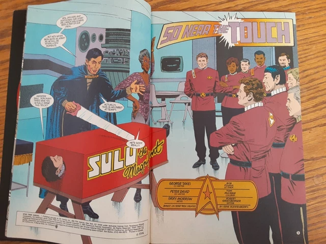Star Trek  Annual #1 (DC Comics, 1990) VF.story co-wrote by George Takei. 3