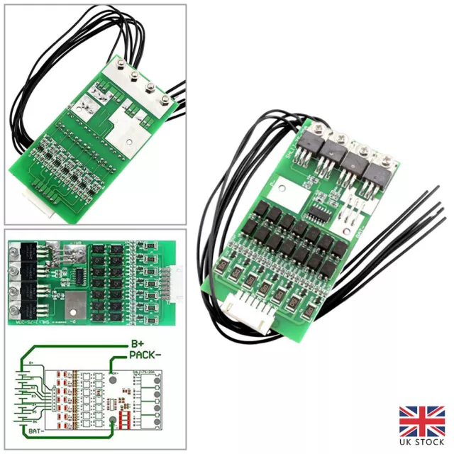 7s Cells 24V Li-ion Lithium Battery BMS Protection Board Module with Balancing
