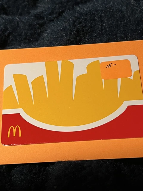 #531...McDONALD’S Physical Gift Card!! $15 Value…