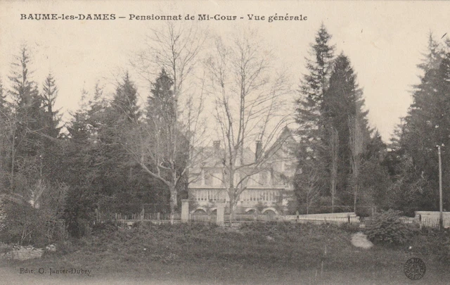 25 Cpa Baume Les Dames Pensionnat Mi-Cour Vue Générale