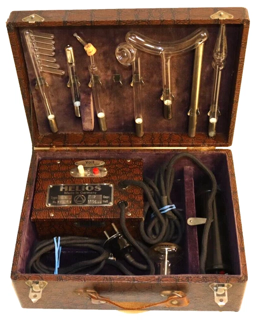 Helios Vintage Hochfrequenz Apparat /  Heilapparat Typ G im Koffer