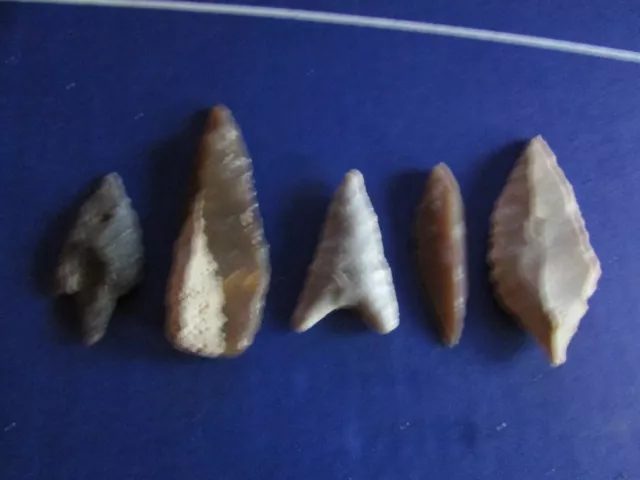 5 Neolithic Arrowheads Sahara Finds   (1)