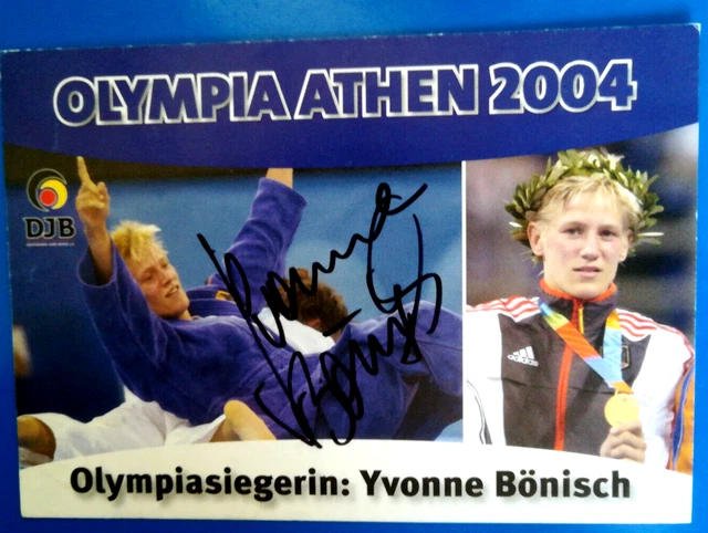 Autographe Original Yvonne Bönisch Sur Carte Photo 10x15 Cm - Bon état