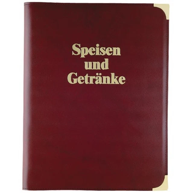RH IN1 Informationsmappe / Hotelmappe – A4, Kunstleder Blau, Made In Germany