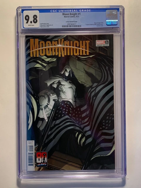 MOON KNIGHT #1 (9/'21) CGC 9.8 NM/M LARRAZ CAPTAIN AMERICA 80th TRIBUTE MARVEL
