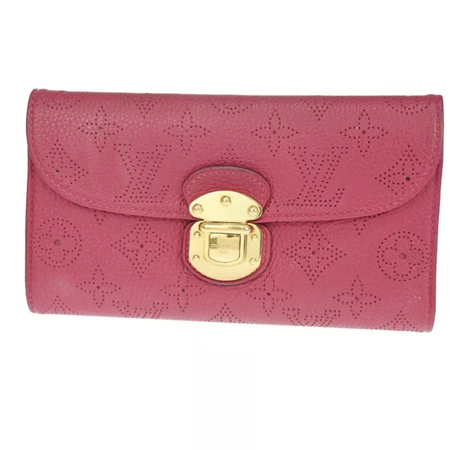 LOUIS VUITTON Portefeuille Amelia Long Wallet Monogram Mahina M58090 36FA150