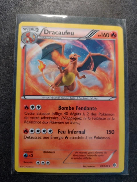 NM! Pokemon Card HOLO Firecracker 20/149 Border Crossed Black & White FR