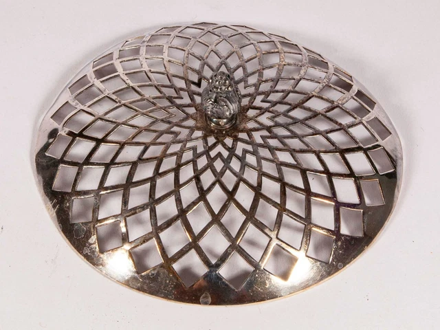 900 Silver Handmirror, Floral Motif - VT #7031 900 Silver Handmirror, Floral Motif - VT #7031