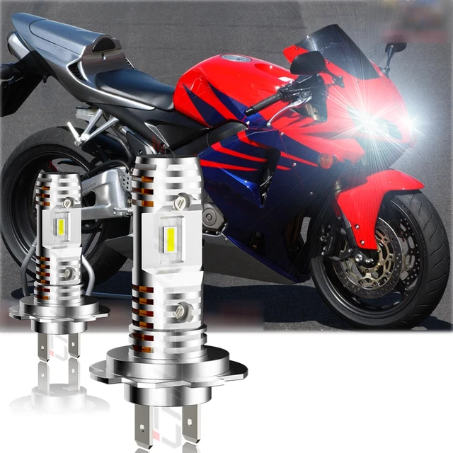 LED Headlight Bulbs For Honda CBR600RR CBR1000RR 2005-2016 6000K High Power Qty2