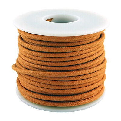 20 AWG vintage style solid cloth wire 50' spool ORANGE