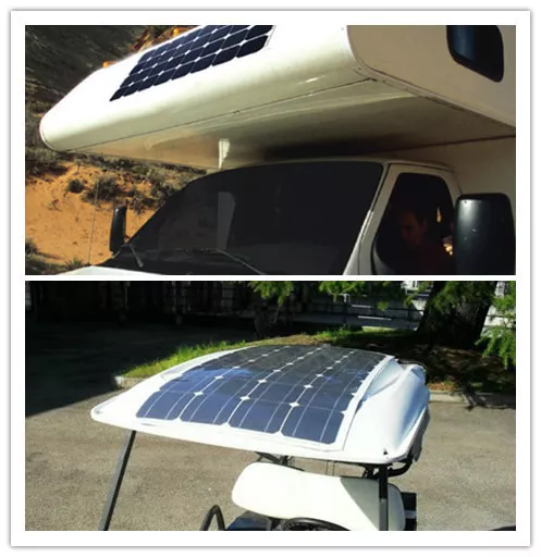 100W 12V Flexible Solar Panel Caravan Boat Auto 4WD Camping Power Mono Charging 3