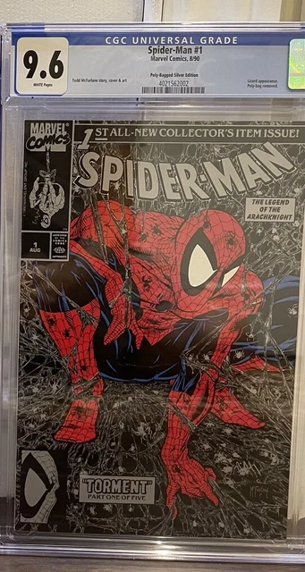 MARVEL 1990 SPIDER-MAN #1 CGC 9.6 SILVER EDITION VARIANT MCFARLANE  Lizzard 1st