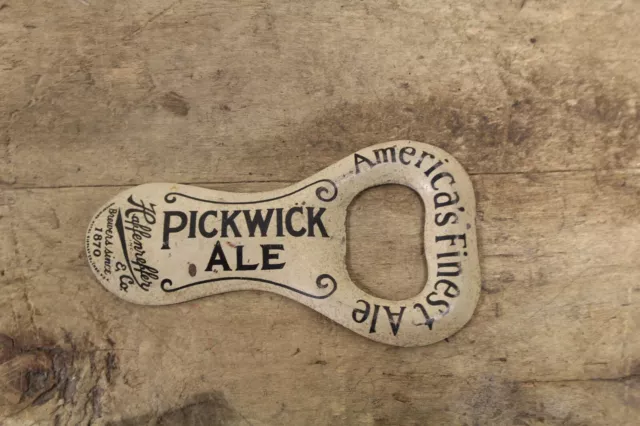 Antique Vintage PICKWICK ALE STOUT Advertising Bottle Opener Haffenreffer BOSTON