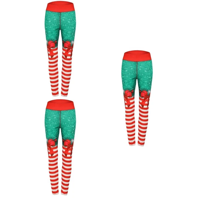 3 paia di Costume di natale Ragazze Di Natale Collant Delle donne Leggings