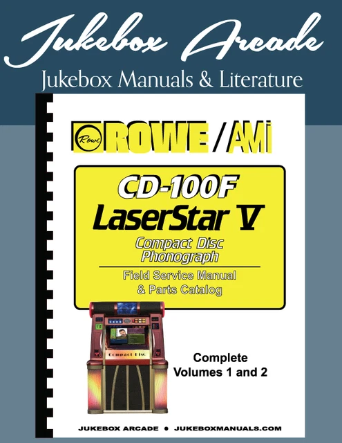 Rowe CD-100F Laser Star V Service Manual and Parts Catalog With Troubleshooting