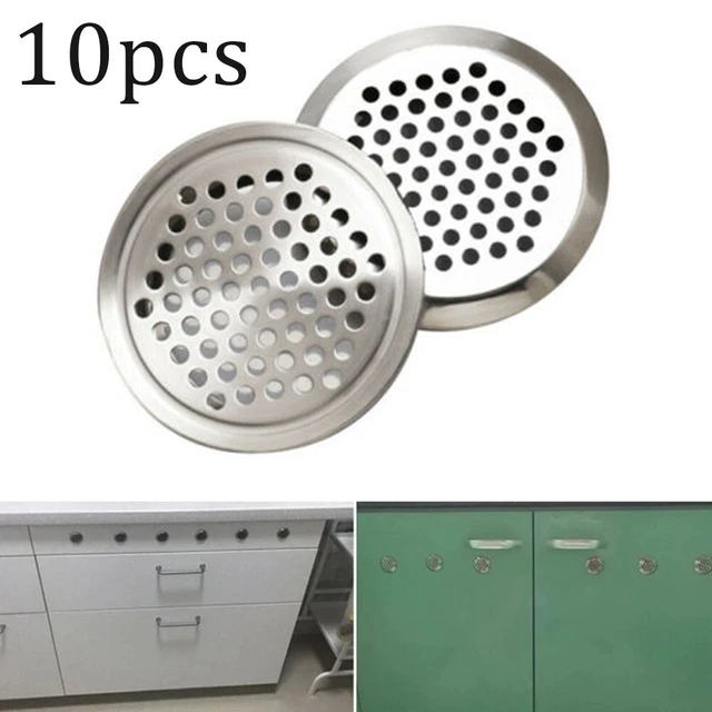 8 Anelli Per Dessert In Acciaio Inox 430 - Diametri Da 7 A 10 Cm, Stampo Per Torte E Mousse Con Fori Di Ventilazione, Antiaderenti