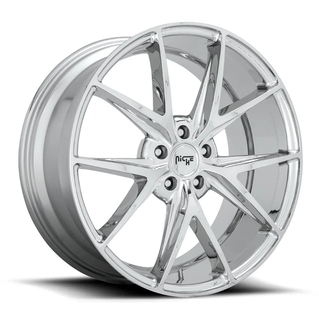 Niche M248 Misano 18x8 5x120 40 Chrome Wheels(4) 72.56 18" inch Rims