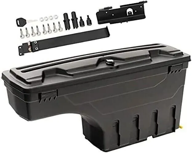 For 2007-2021 Tundra Passenger Side Lockable Storage Box Case Truck Bed Toolbox