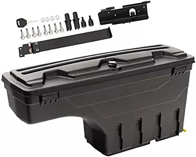 For 2007-2021 Tundra Passenger Side Lockable Storage Box Case Truck Bed Toolbox