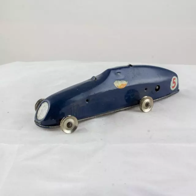 Triang Minic Clockwork 13M Racing Car, Blue, Post War Good Condition