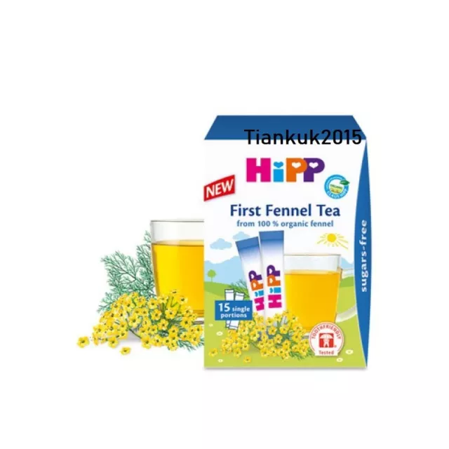 Hipp Baby 100% organic Fennel Tea x15 Healthy drink, NO Colic, NO Sugar