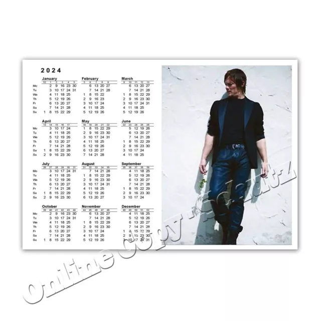 Norman Reedus alias Daryl aus The Walking Dead | Taschenkalender / Calendar 2024