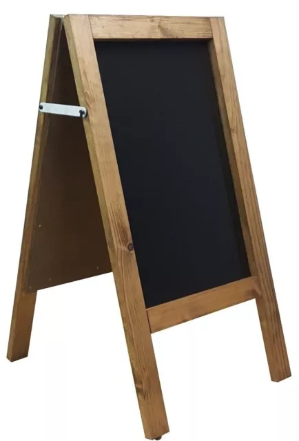 Wooden Pavement Sign A-Board Chalkboard -Shop/Pub - Liquid Or Traditional Chalk