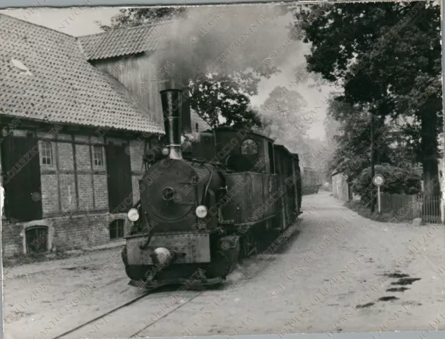 1965 Locomotiva caleidoscopio tedesco treno ferrovia Fotografia