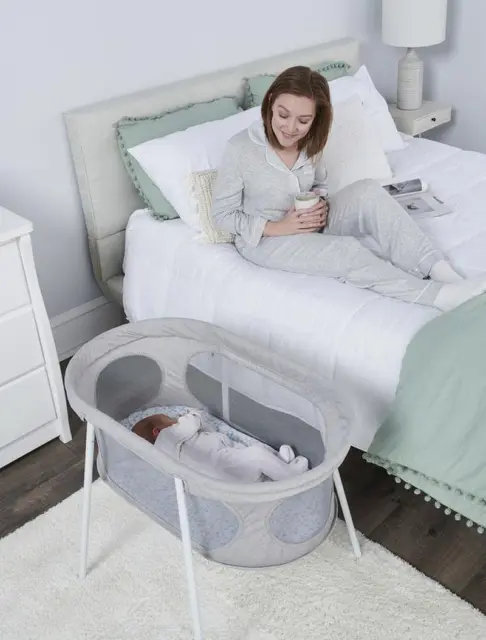 Regalo Baby Basics™ Portable Infant Bassinet, Gray, Padded Insert