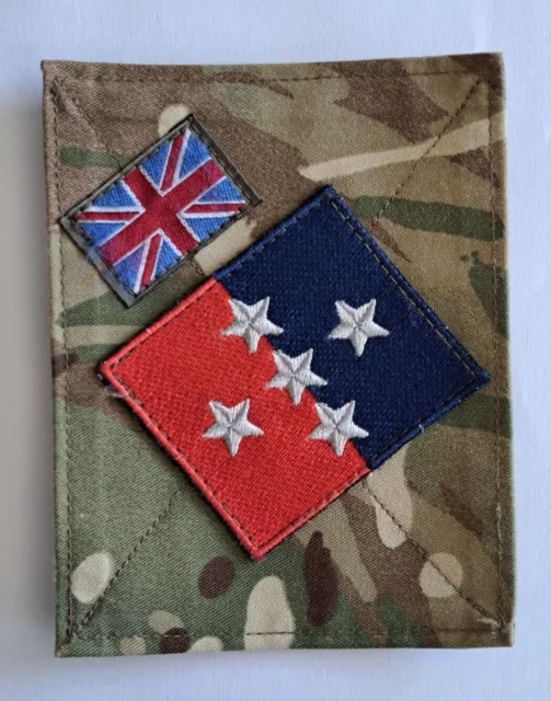 Genuine British Forces MTP Camouflage Blanking Patch with insignia / TRF 3