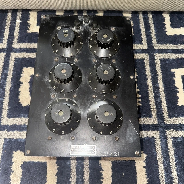 Vintage Leeds & Northrup Resistor Decade Box 4750 vtg equipment decor industrial