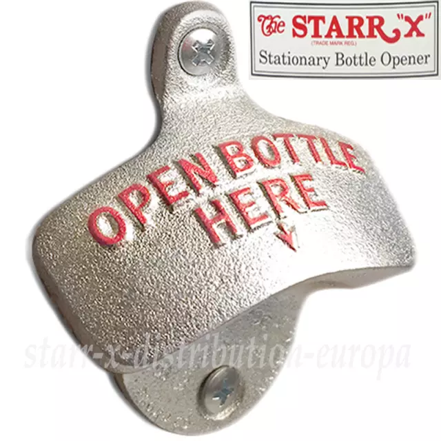 USA WANDFLASCHENÖFFNER Bier WAND FLASCHENÖFFNER orig. STARR X Open Bottle Here