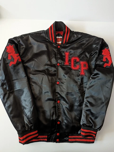 Insane Clown Posse Psychopathic Records Satin Baseball Jacket New XL