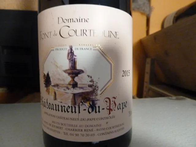 Chateauneuf Du Pape  2015 - Dom. Font De Coutedune Grand Vin Du Rhone !