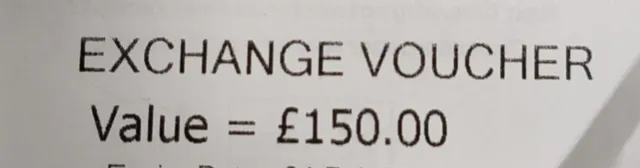 Cex Exchange Voucher Coupon Value £150
