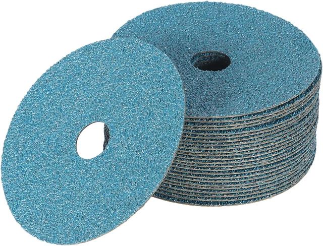 findmall Abrasives 25Pcs Fiber Disc 5 Inch Zirconia Resin Fiber Grinding and ...