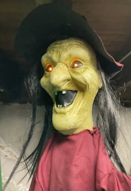 Halloween Shaking Scarecrow Witch 46” Hanging ,lighting,shaking.