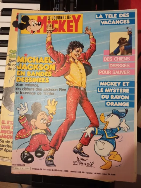 Le journal de Mickey, année 1985 Michael Jackson