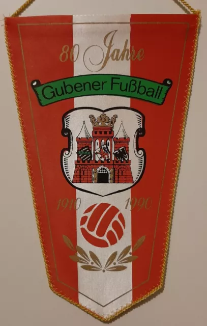 Guben Fussball Brandenburg 80 Jahre Wimpel DDR Fussball Oberliga Alt selten