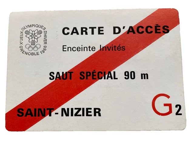 Ancien Foulard Jeux Olympiques Grenoble 1968 – Ski Station – Édition Collector