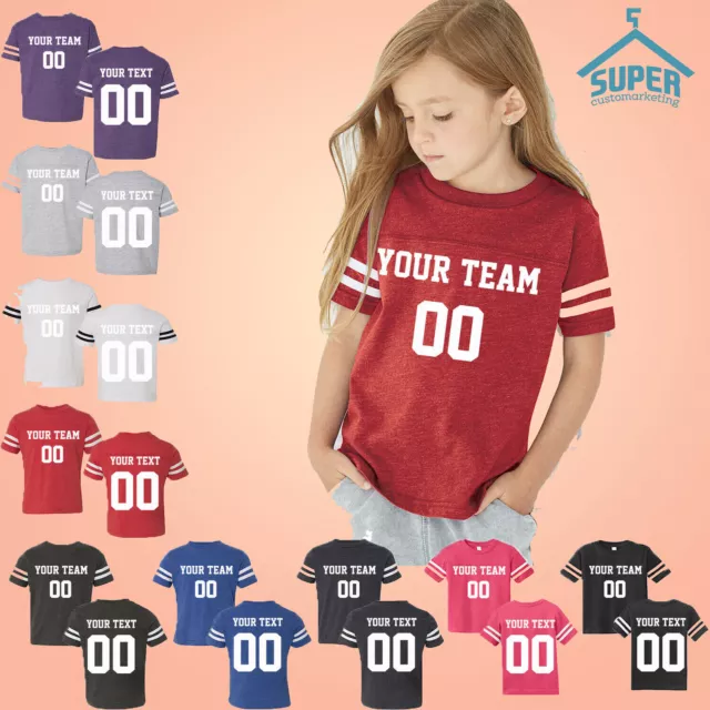 Customized Shirt TODDLER Personalized Football Jersey Name Number Team Jersey CT