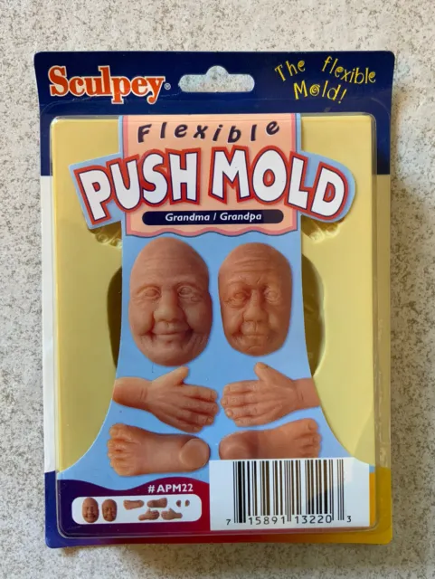 Sculpey Flexible Push Mold APM22 Grandma / Grandpa
