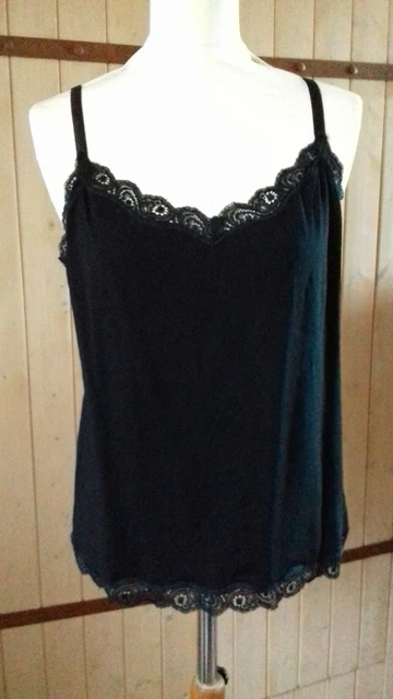 Top Fines Bretelles Réglables - Marque Ryvia - Taille 48 Noir - Neuf Avec étiquettes