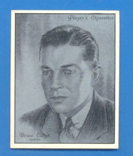 FILM STARS.No.7.BRUCE CABOT.LARGE PLAYERS CIGARETTE CARD ISSUED 1934